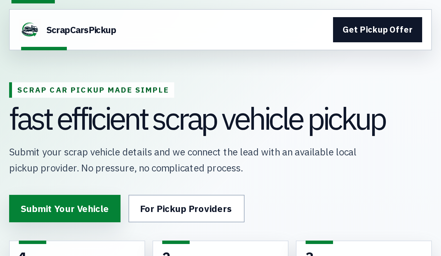 Scrap Cars Pickup locally stored project preview